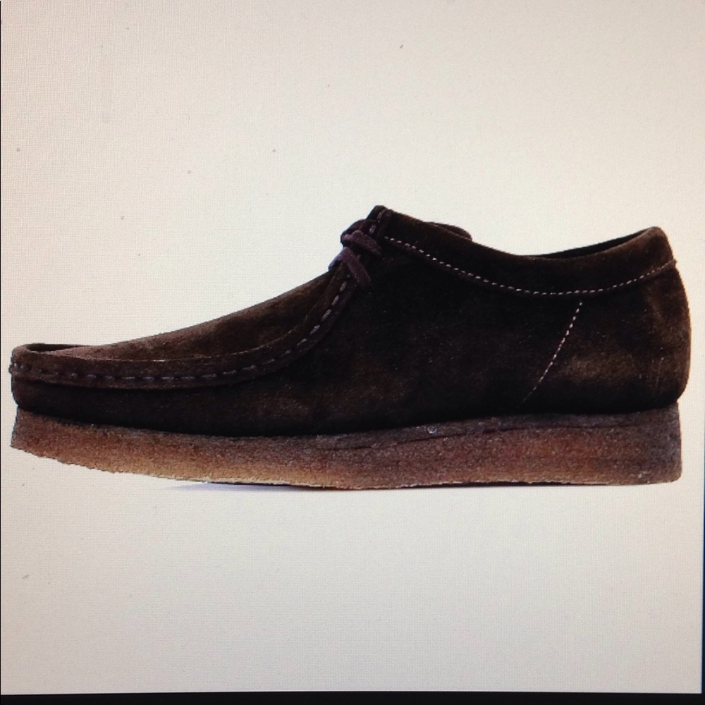Clarks originals brown suede wallabee shoe